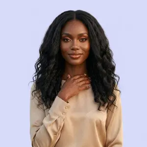 Glueless 100% Human Hair Wigs 7x5 Lace Pre Plucked 180% Density Black Kinky Wave Wig 22inch