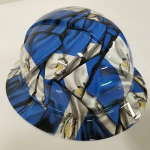 GUATEMALA FLAG Design HydroDipped Full Brim Hard Hat