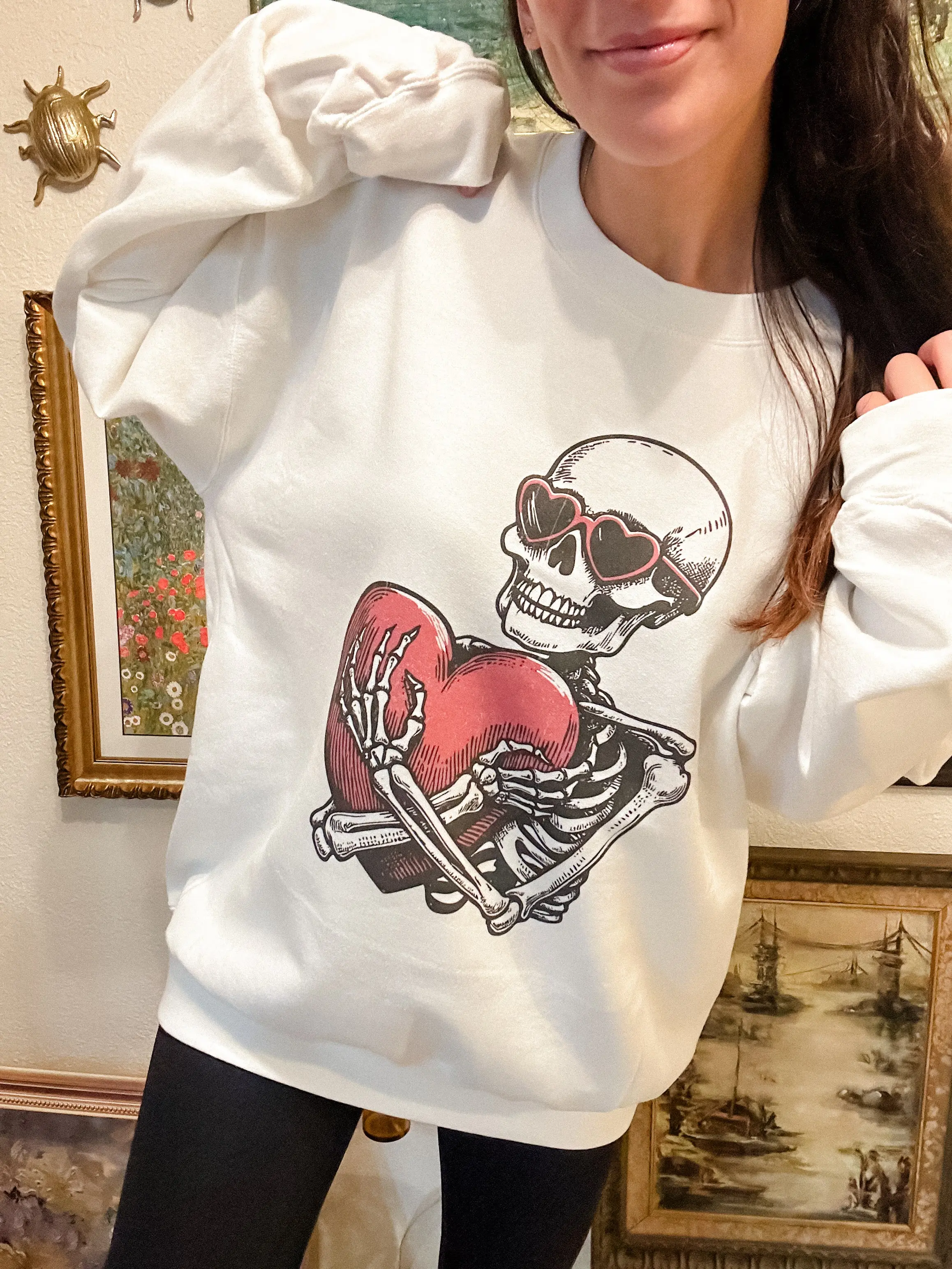 Skeleton Love Graphic Top Skeleton Love Graphic Top
