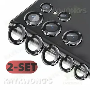 KAYKWONG'S 2 Set High-Quality Camera Lens Protector for Samsung Galaxy S26/s25/s24/s23 Ultra, Scratch-Resistant Tempered Glass and Aluminum Lens Ring Case, Smartphone Camera Accessories, Cellphone Accessories Protection