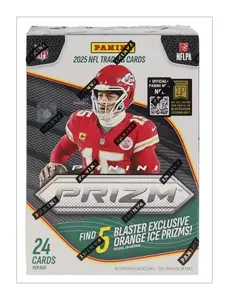 2025 Panini Prizm Football NFL Hobby Blaster Box/Pack - 4 Cards/Pack, 6 Packs/Box - Orange Ice