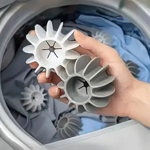 4-Pack Anti-Tangle Stain Removal Balls for Home Washing Machine, Enhance Cleaning Power, Practical Valentine's Gift, Sunflower Design, Efficient Laundry