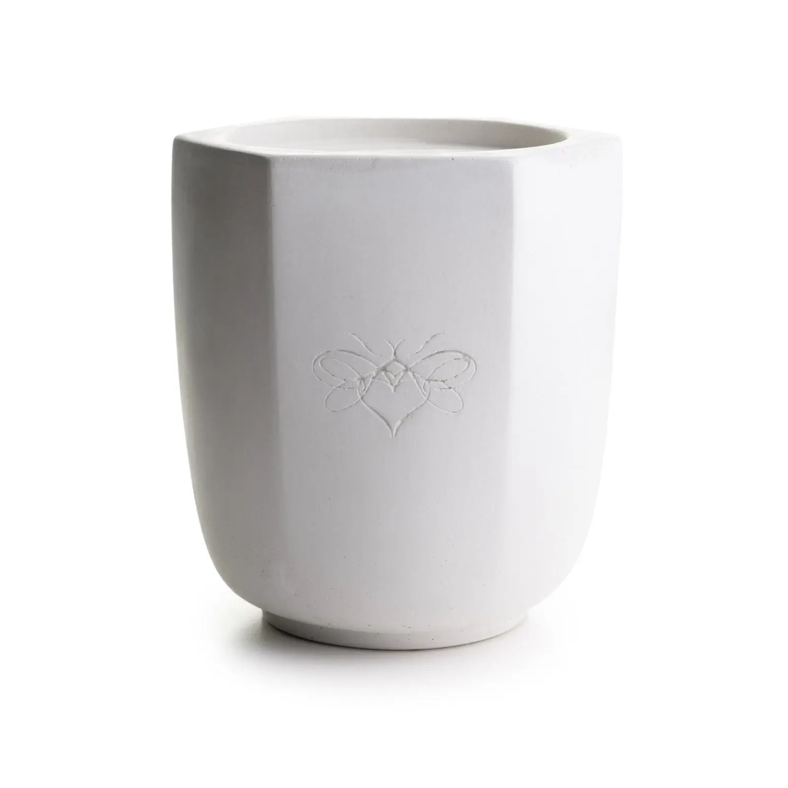 Hive Hex Candle – Handcrafted Architectural Candle in Reusable Concrete Vessel