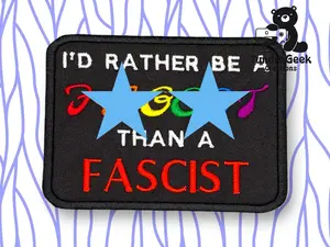 F than F 4in Embroidered Sew-On Patch