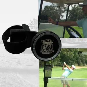 Luna's V3.1 Golf Cart Mount for MagSafe Compatible Phones - Universal Fit, Extreme Magnetic Strength, Quick Access Carabiner, Secure Grip, Versatile Design