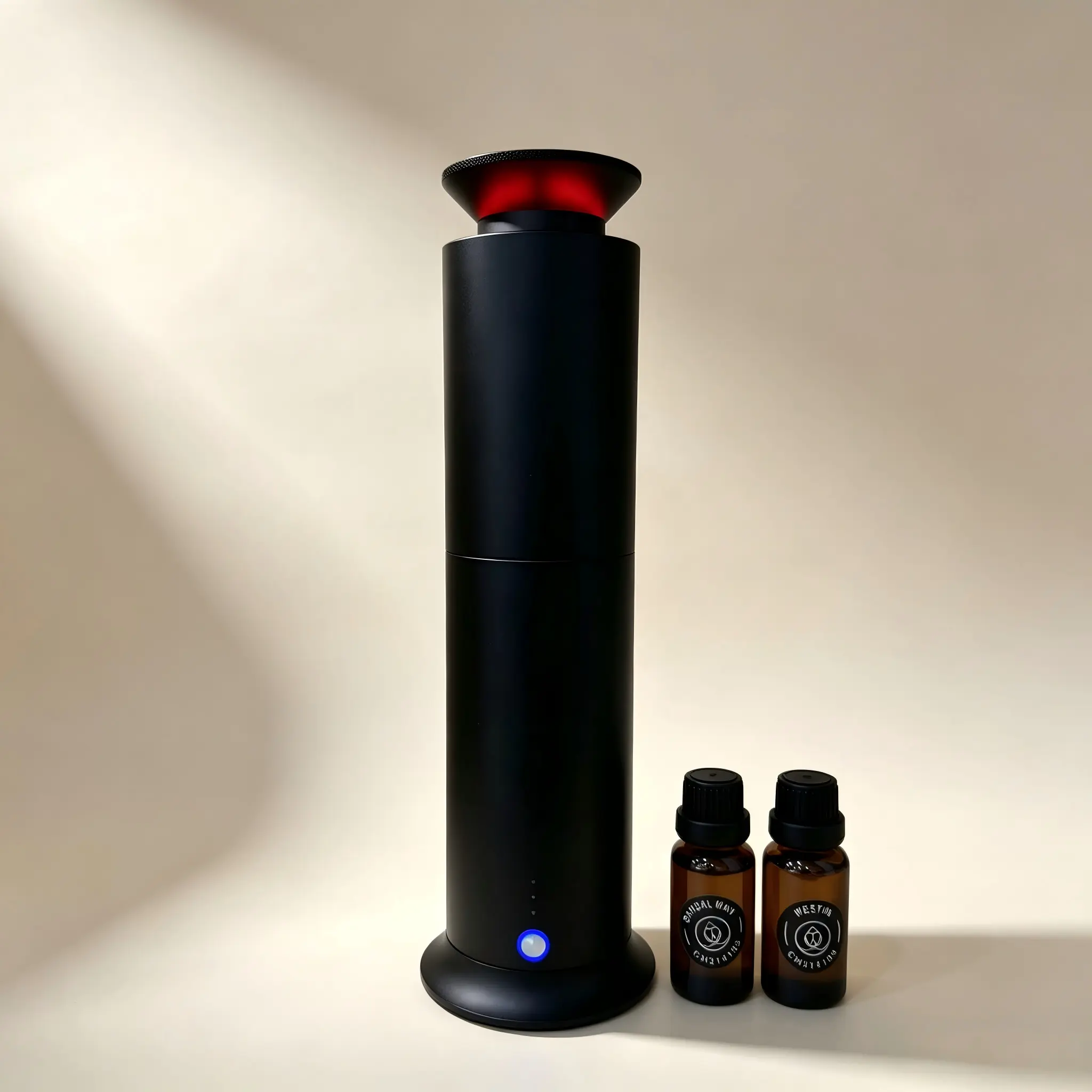 Luxury Hotel Scent Cold Air Diffuser, Waterless Smart Cordless Rechargeable Diffuser for 1000 Sqft Large Room, 2 x 20ml Hotel Oils Set - Back to School Dorm Gift