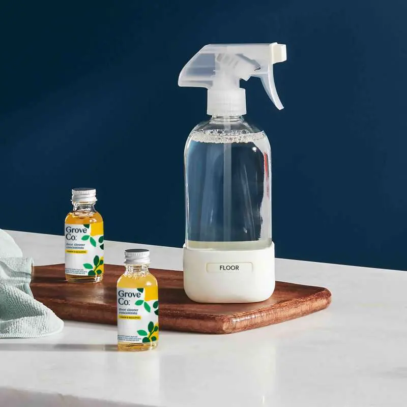 Grove Co. Multi-Purpose Cleaner Starter Set | Glass Refillable Spray Bottle + 2pk Concentrated All Purpose Cleaner