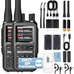 BAOFENG UV-5R Mini  Wireless Bluetooth APP Programming!  Smart Ham Radio, Type-C Rechargeable, 999CH Dual Band Walkie Talkie for Outdoors & Security