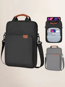 13.3 Inch Laptop Bag, Durable Oxford Fabric Messenger Bag with Adjustable Straps, Lightweight Crossbody Shoulder Bag for Daily Commute, Vertical Tablet Sleeve Design, Waterproof Computer Bag
