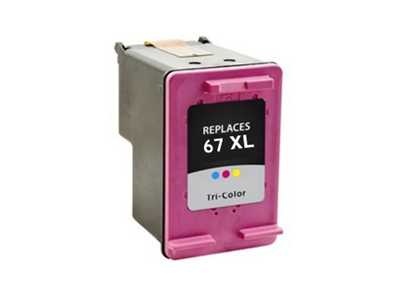 Premium Remanufactured 3YM58AN (HP 67XL) High Yield Color Inkjet Cartridge fully compatible with the HP ENVY 6055, 6052, 6058, HP Envy Pro 6455, 6475, 6452, 6458, 6454, HP DeskJet 1255, 2755, 2752, 2732, DeskJet Plus 4155, 4152, 4141.