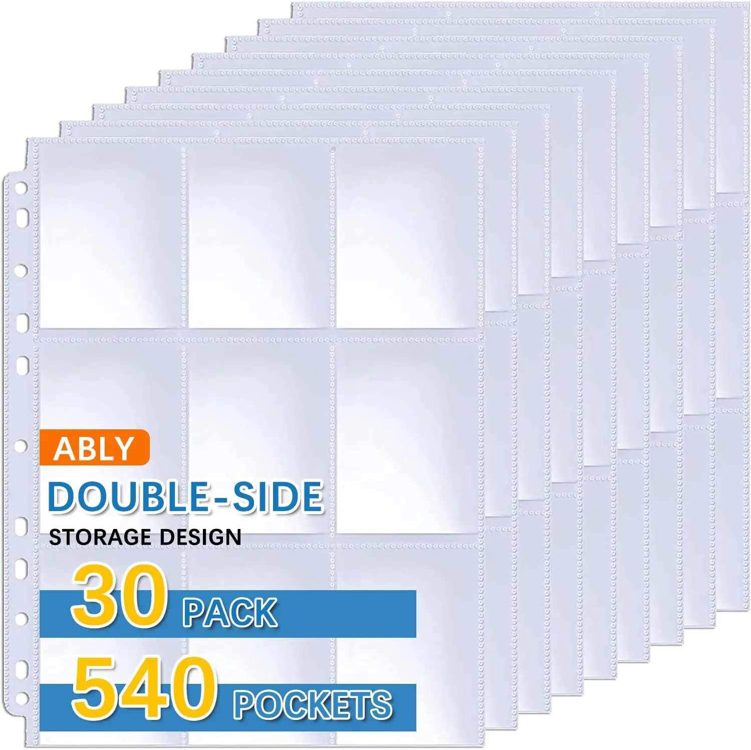 staples trading card binder Amazon.com: Staples Trading Card Pages, 9‑Pocket Clear Sheet Protectors,  3‑Hole Punched for Standard Binders, Acid‑Free Card Storage, 50‑Pack : Toys  & Games main image 0