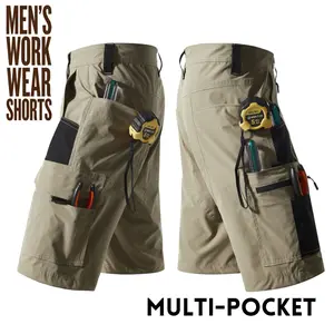 Outdoor tactical multi-pocket cargo shorts for men — work and casual wear