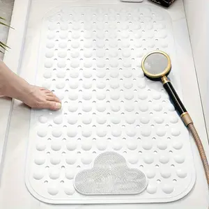 1 bathroom anti-slip mat with massage function, bathtub mat with suction cup at the bottom, easy to clean, suitable for homes, hotels, motels, etc, Bathroom Accessory, Bathroom Shower Equipment
