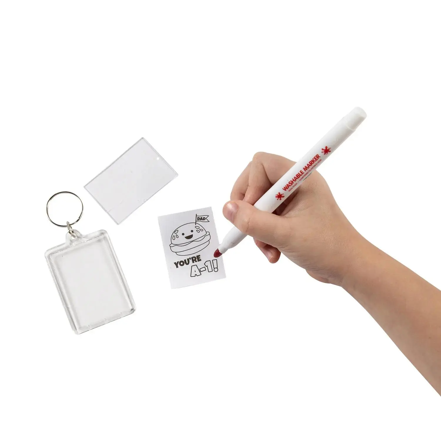 Color Your Own Father‘s Day Keychains - 12 Pc.