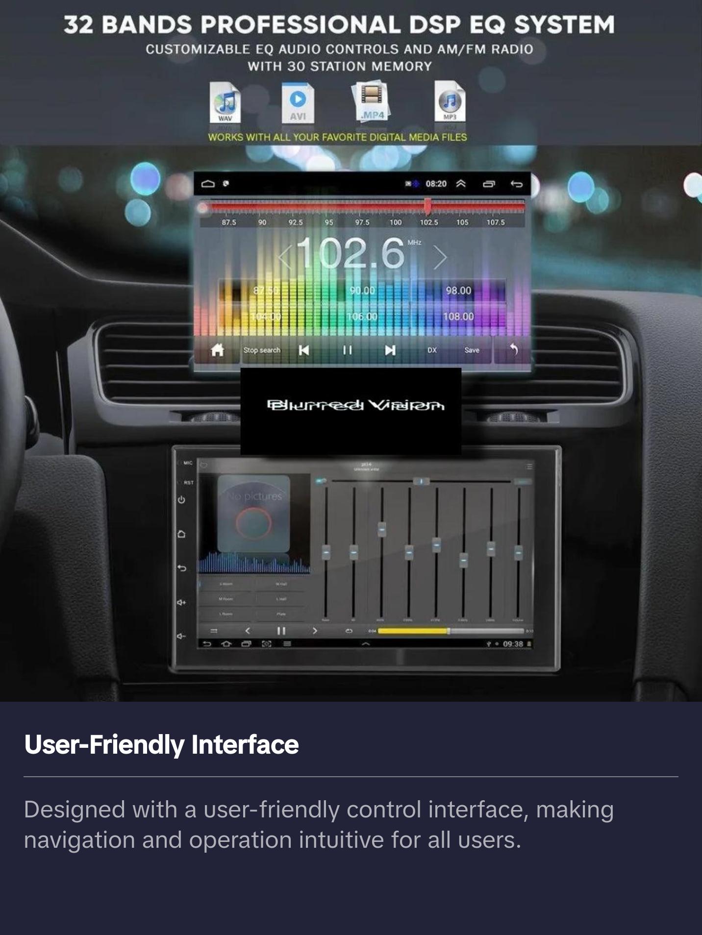 Blurred Vision Audio Bv-Android-7-P9BT