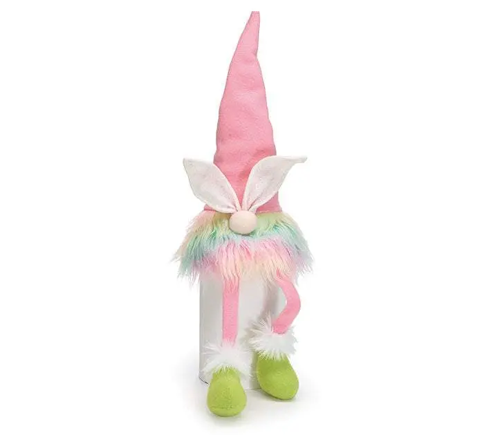 Plush Rainbow Easter Bunny Gnomes With Long Legs