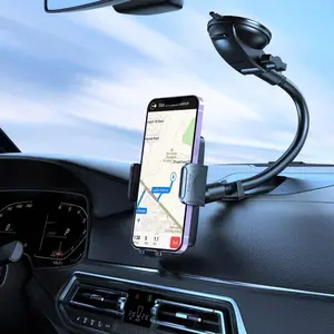 12.5'’ Long Arm Universal Car Truck Mount Phone Holder Stand Dashboard Windshield Suction Mount Adjustable Gooseneck 360 °   Rotation Cell Phone Stand