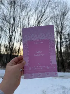 Soft Pink Scrapbook Paper Booklet