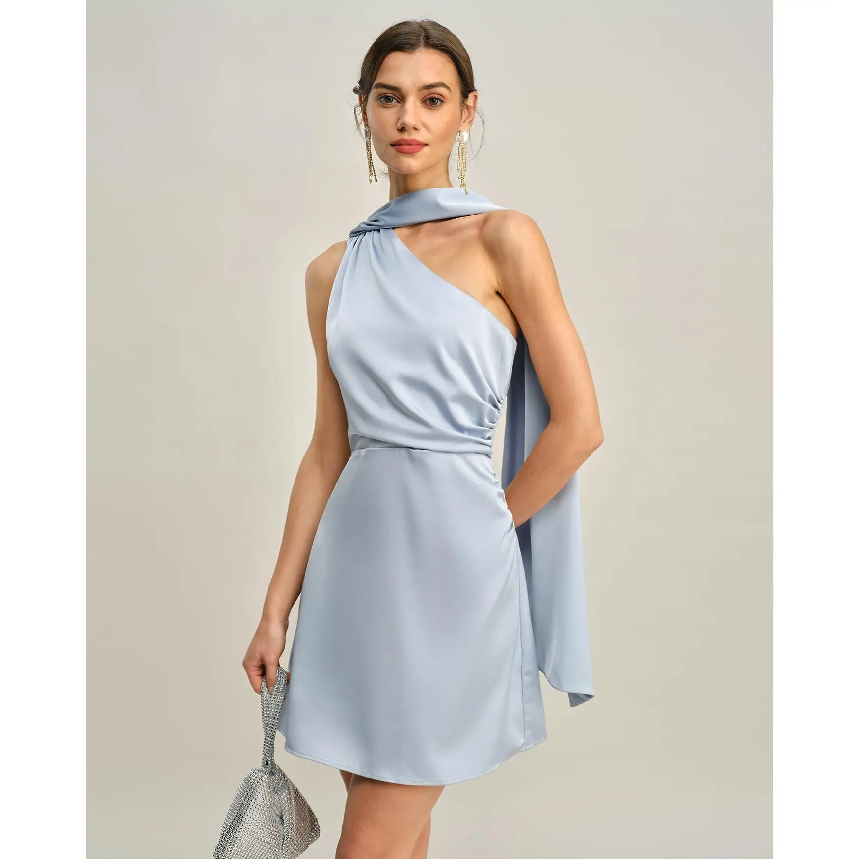 slate blue mini dress - TikTok Shop