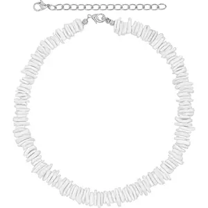 White Puka Shell Necklace, Hawaiian Seashell Necklace for Men, Girl Beach Necklaces for Women, Beachy Beaded Summer Pooka Choker, Heishi Clam Chips Surfer Jewelry