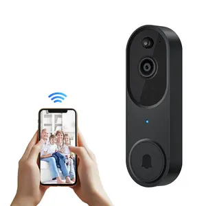 Wireless Video Doorbell Camera, Smart Security Doorbell Camera, 1080P, AI Human Detection , Night Vision, Instant Alert, Two Way Audio, 2.4G WiFi Only, Simple Installation and Rechargeable Battery, Cloud Storage, WiFi Camera