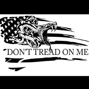 Dont Tread On Me Snake American flag vinyl window decal Decor Stickers Decorative