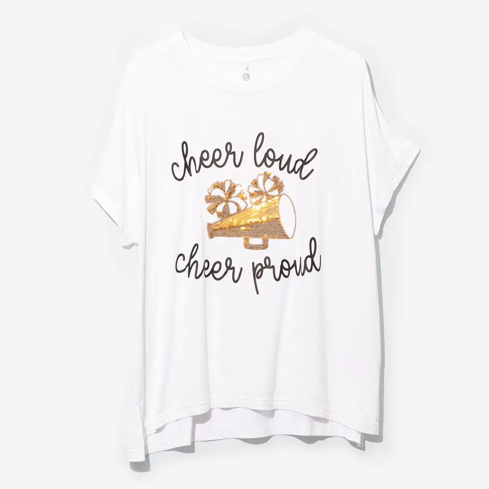 Sequin Sports Tee | Cheer