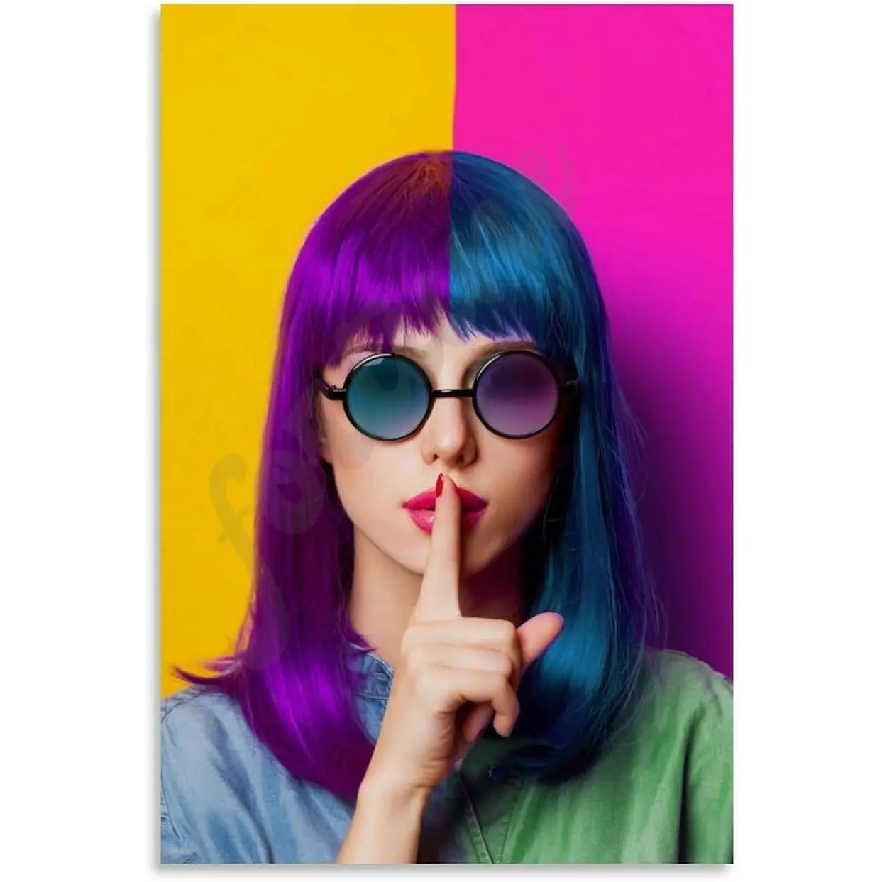 Hair Salon Women's Hair Color Poster Modern Barbershop Hair Posters Canvas Painting Posters And Prints Wall Art for Living Room Bedroom Decor