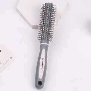 Professional Round Hair Brush, Curl and Straight Hair Styling Hair Comb, Hairdressing Brush for Salon and Home, Curling Brush, Smoothing Brush, Straightening Brush