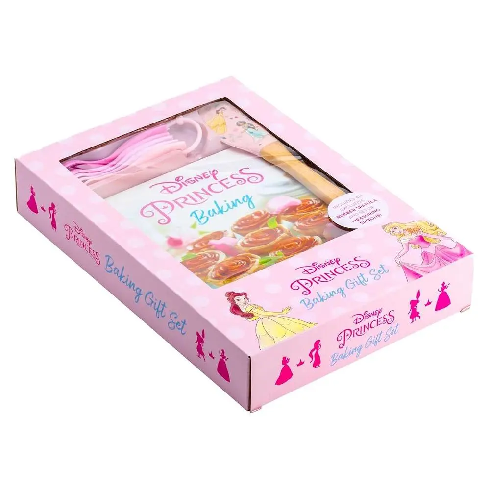 Disney Princess Baking Cookbook Kit - 60+ Royal Treats Inspired by Cinderella, Moana & More, Includes Exclusive Tools & Rubber Spatula