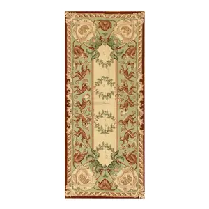 Canvello Beige Needlepoint Rug - 2'5'' X 5'8''