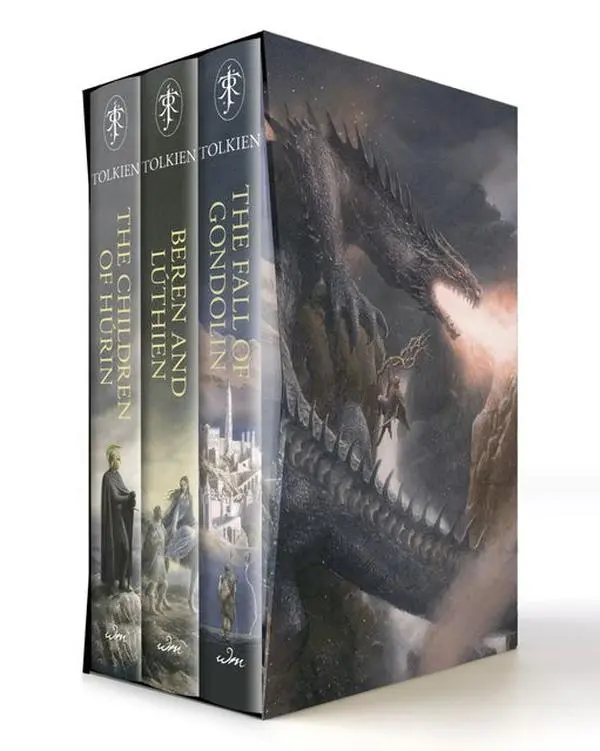 Great Tales of Middle-earth Box Set: The Children of Húrin, Beren and Lúthien, The Fall of Gondolin by J. R. R. Tolkien||Christopher Tolkien||Alan Lee [Hardback Book]