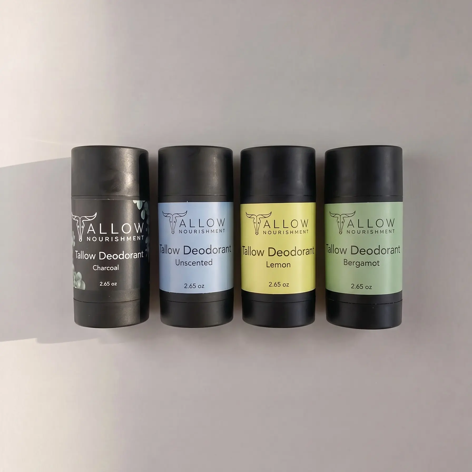 Allow Nourishment Grass-Fed Tallow Deodorant | Clean Ingredients, Aluminum-Free, Fragrance-Free, Made with Magnesium, Zinc Oxide & Charcoal