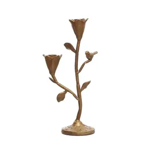 Candelabra w/ Flowers & Birds