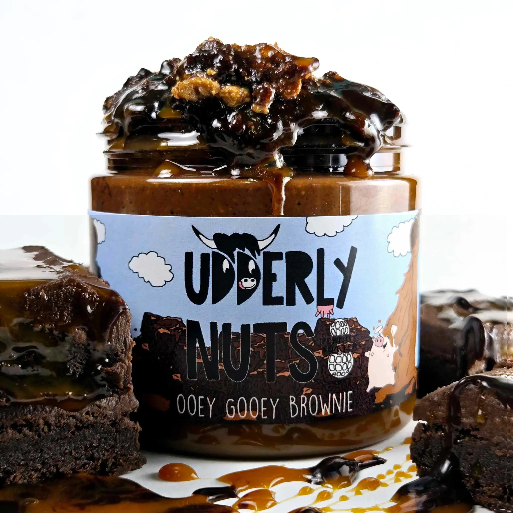 Ooey Gooey Brownie Peanut Butter Dessert by Udderly Nuts