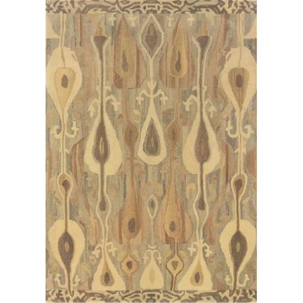 212 MAIN Modern Abstract Area Rug - Oriental Weavers 68001 2x8 Wool Runner, 100% Wool, Sand/Ivory, Indoor Floor Rug for Transitional Interior Design Home Decor, Indoor Area Rug