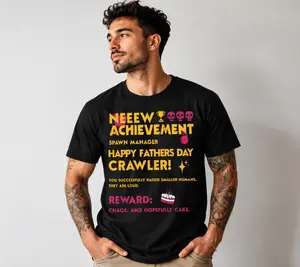 Dungeon Crawler Carl T-Shirt, New Achievement Father's Day Shirt, DCC Fathers Gift, Matt Dinniman LitRPG Tee, Dad Achievement Tee, Bookish Merch
