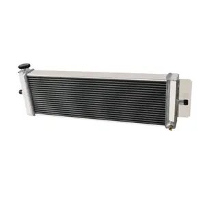Alloyworks 2 Row Air to Water Intercooler Aluminum Heat Exchanger 24"x8" Core Superchar