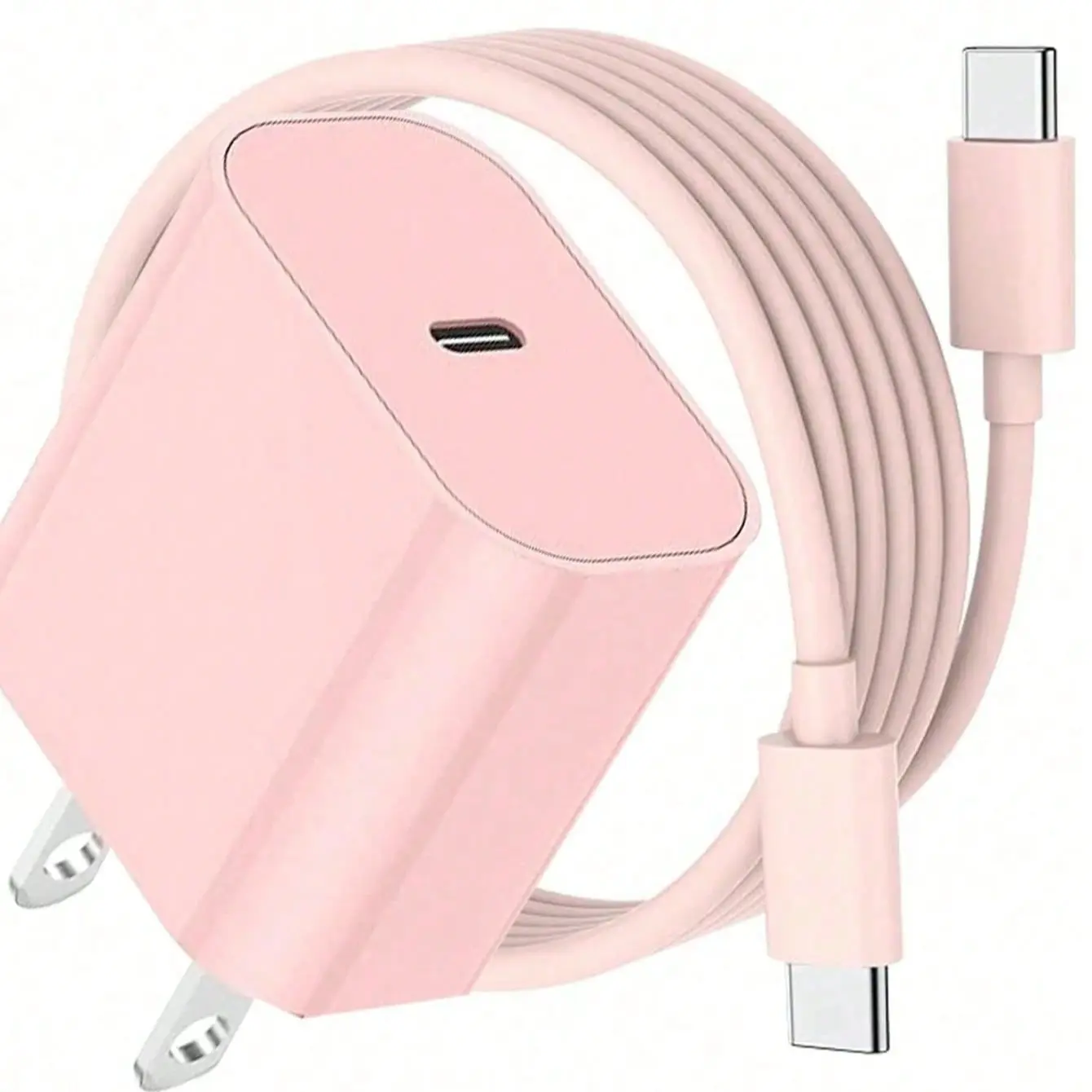 20w PD USB-C Wall Electronic Charger, Smartphone Fast Charging Adapter with 6.6ft/3.3ft Cable, Compatible with Samsung Galaxy Series Devices