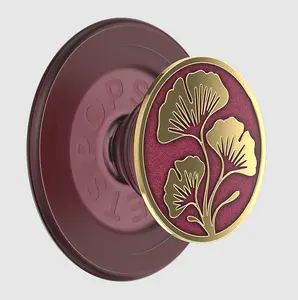 popsockets Enamel Ginkgo Oxblood MagSafe PopGrip