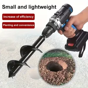 Spiral Garden Auger Drill Bit – Electric Drill Planting Tool for Bulbs,Flowers,Vegetables,Soil Digging and Ground Hole Digger,1.69"x8.66" Durable Steel Auger for Yard,Garden,Seedling Planting,Easy Fast Digging Tool for DIY and Outdoor Use