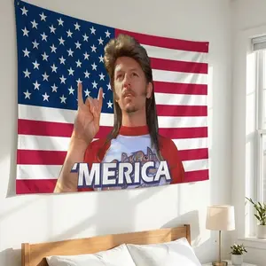 Joe Dirt 4th Flag, Joe Dirt Merica Flag, 4th Of July Flags, Red White and Blue 4th Of July FLag Indoor Backdrops