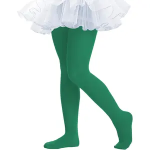 qqc  F-SOK37  Ballet Tights for Girls - Ultra Soft Elastic Footed Tights for Toddler Girls - Warm Stockings
