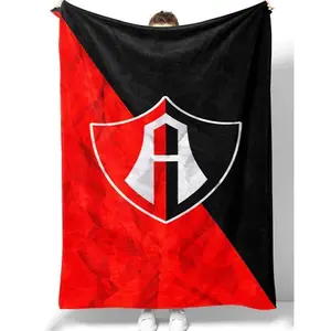 Atlas FC Liga MX Blanket V4 Mexican Football fan Blanket, Christmas Gifts, Gift For Friends, Made in US