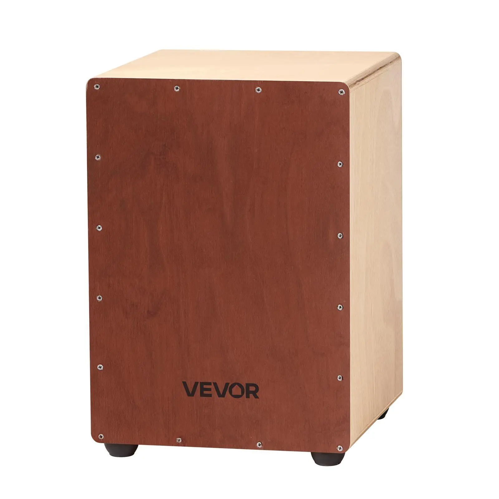 VEVOR Cajon Box Drum Wooden Birchwood Compact Percussion Instrument with Snare Wires