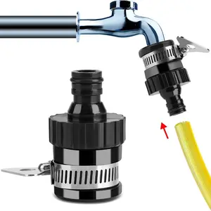 Universal Faucet Adapter, Durable Faucet Adapter, Plastic Hose Adapter for Quick Connection, Garden Hose Connector, Garden Watering & Car Washing Supplies