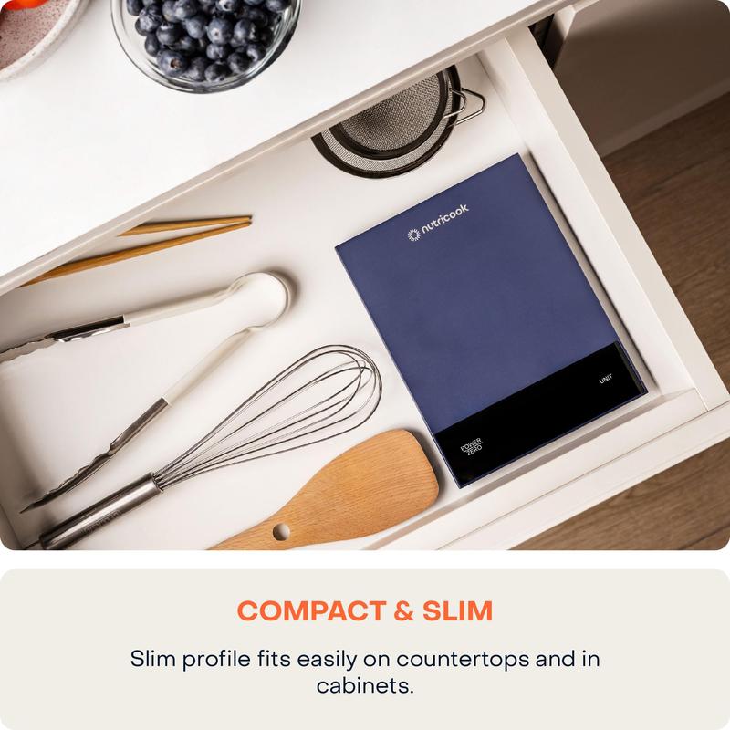 Nutricook Food Scale, 11lb Digital Kitchen Scale, Weight in Grams and Ounces (1g Precise) for Baking, Cooking, Nutrition and Meal Prep, Tare Function