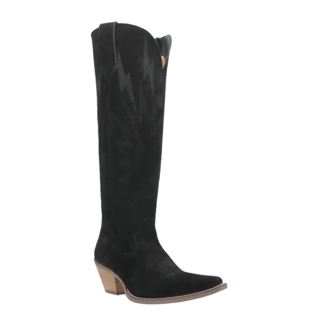 Dingo Ladies Thunder Road Black Tall Western Boots DI597-BK