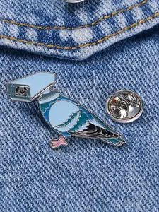 Cute Pigeon Design Brooch Pin, Fashionable Animal Themed Alloy Badge for Daily Clothing Decor, Trendy All-match & Exquisite Accessories for Birthday Gift, Fashion Accessory