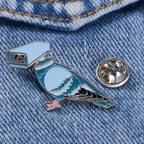 Cute Pigeon Design Brooch Pin, Fashionable Animal Themed Alloy Badge for Daily Clothing Decor, Trendy All-match & Exquisite Accessories for Birthday Gift, Fashion Accessory